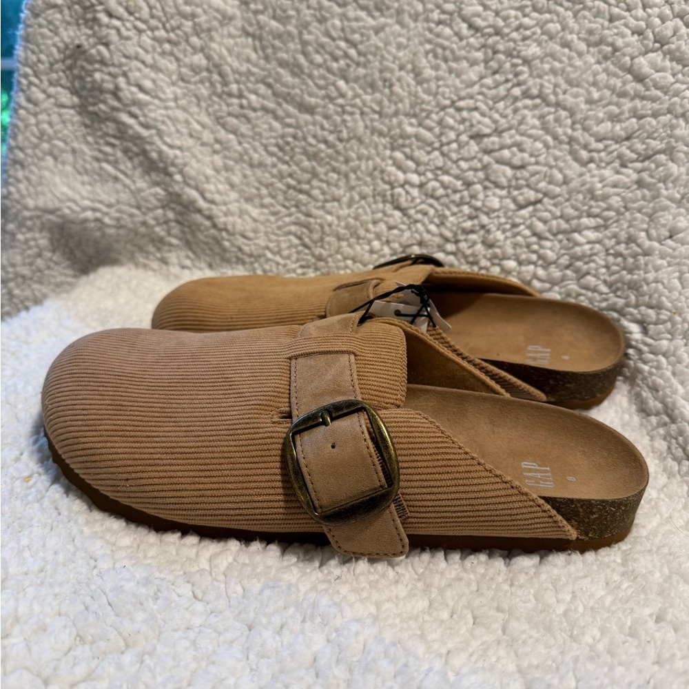 GAP Brown Mules with Buckle